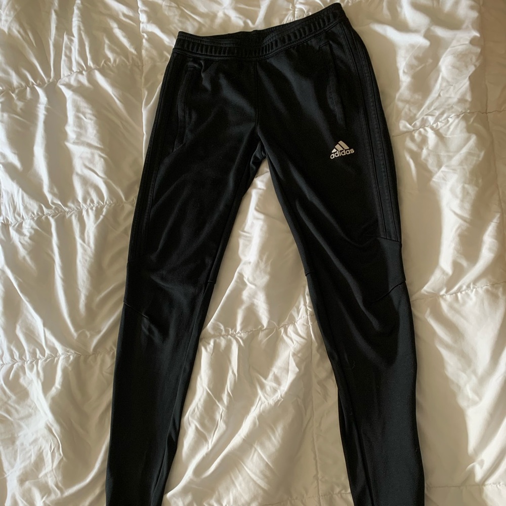 Black adidas joggers